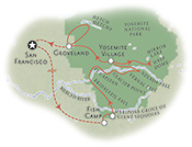 Yosemite California Map
